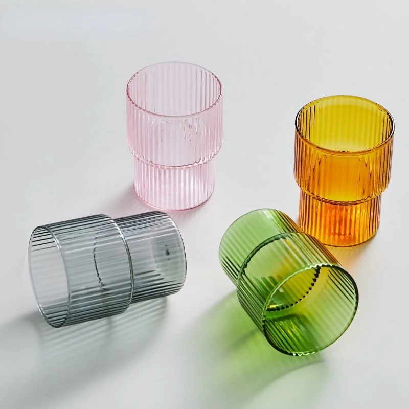 

Ins Simple High Temperature Resistant Transparent Glass High Borosilicate Coffee Cup 250ml Glass Home Whiskey Cocktail Glass