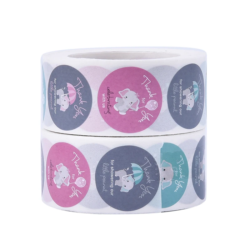 

Cartoon Animals Thank You Sticker For Kids Toys Notebook Decoration Labels Sticker Thanksgiving Gift Sticker