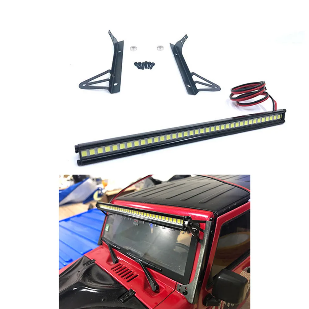 

Roof LED Light Bar Lamp Spotlight Searchlight for 1/10 Axial SCX10 90046 Wrangler RC Car Parts Accessories