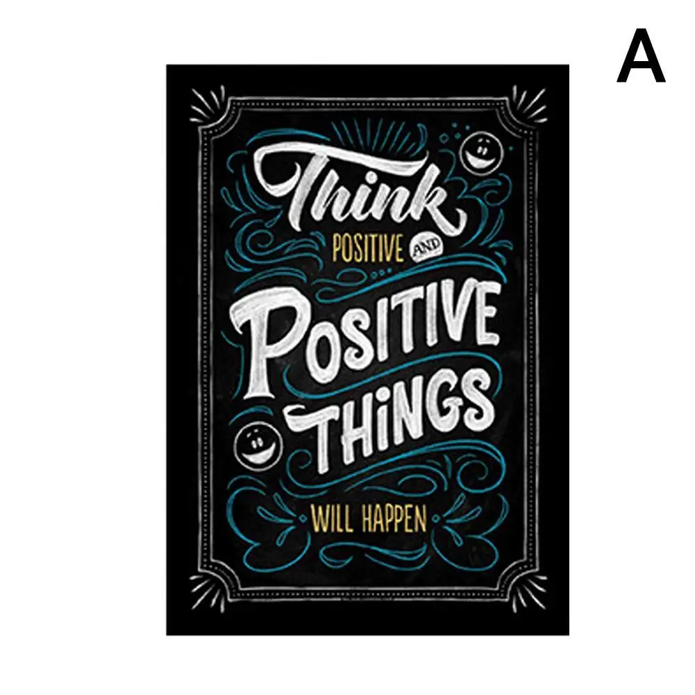 A Вдохновляющий постер на английском языке, картина, мотивационный плакат, школьная офисная классная комната, для стен, картины для школьников, школьниц - Цвет: A