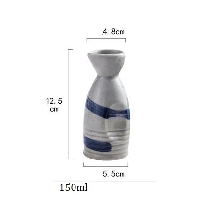 E Керамические чашки керамические Sake Hip ликер чашка для воды и чая бутылка для питья Ресторан посуда - Цвет: E