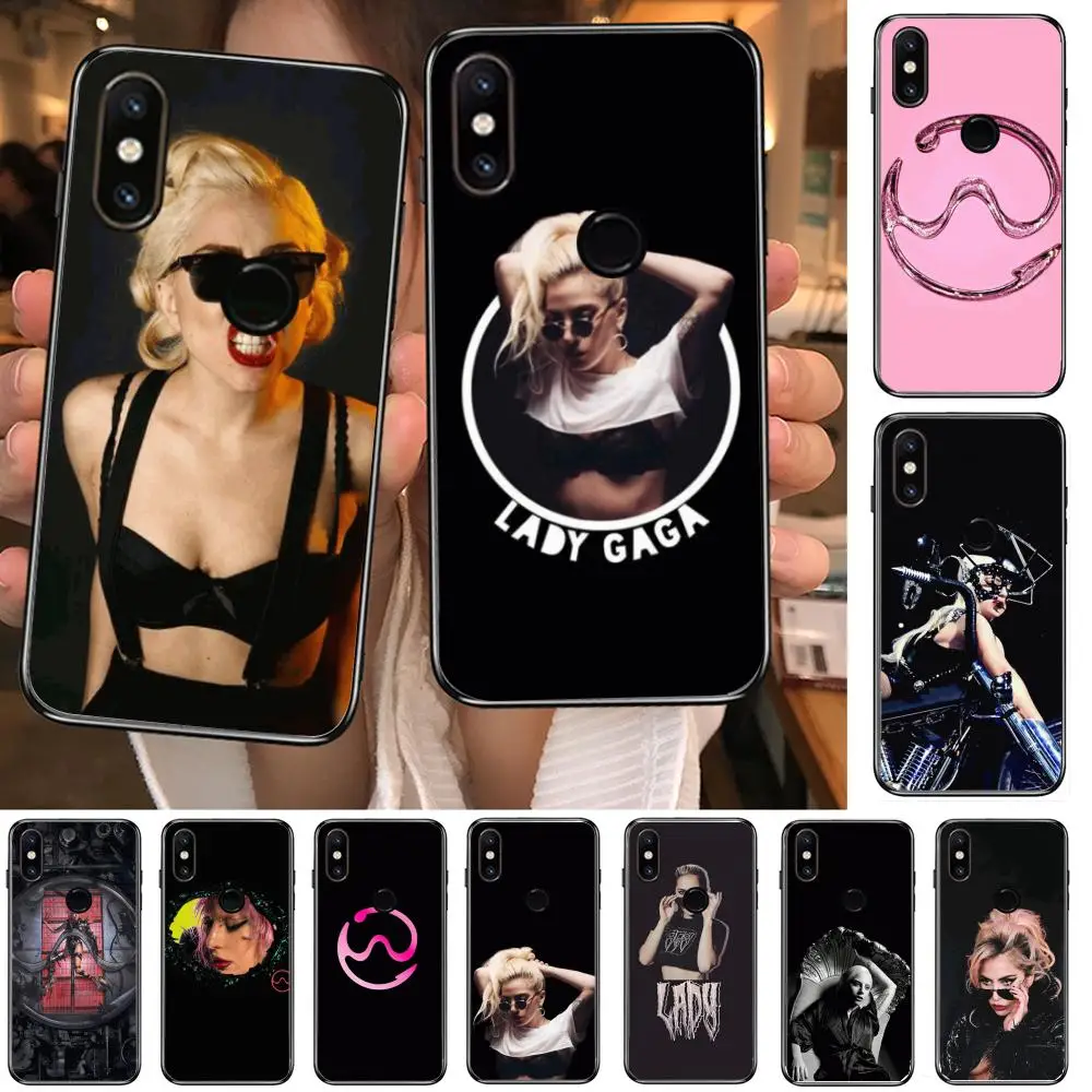

Beautiful Lady Gaga customization Phone Case For xiaomi M2 C3 X3 F2 Lite NFC 6 5 x Poco k30 Pro Anime Black Cover Silicone Back