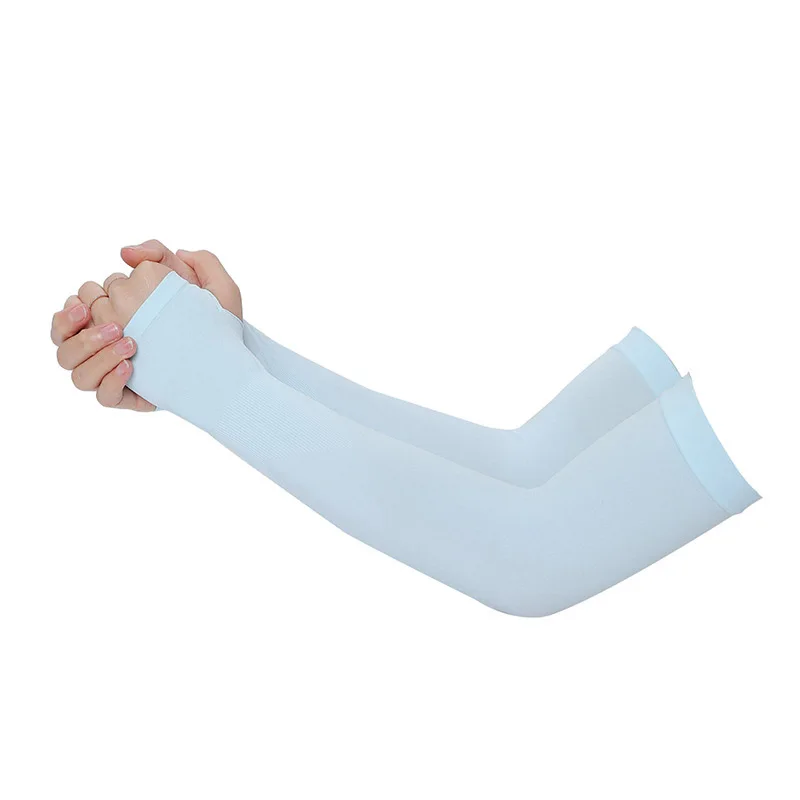 1 пара нарукавников без пальцев для спорта бега велоспорта рыбалки унисекс