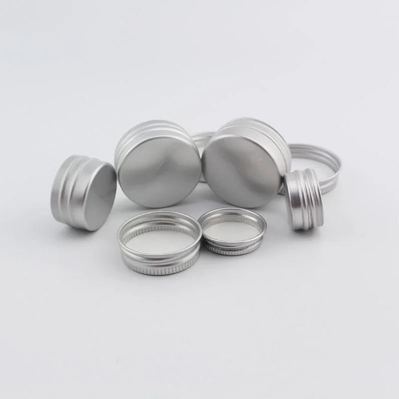 100pcs 5g 10g 12g 15g Empty Aluminum Container With Screw Cap Travel Size Balm Metal Cosmetics Skin Care Cream Bottle Jar Pot | Красота и