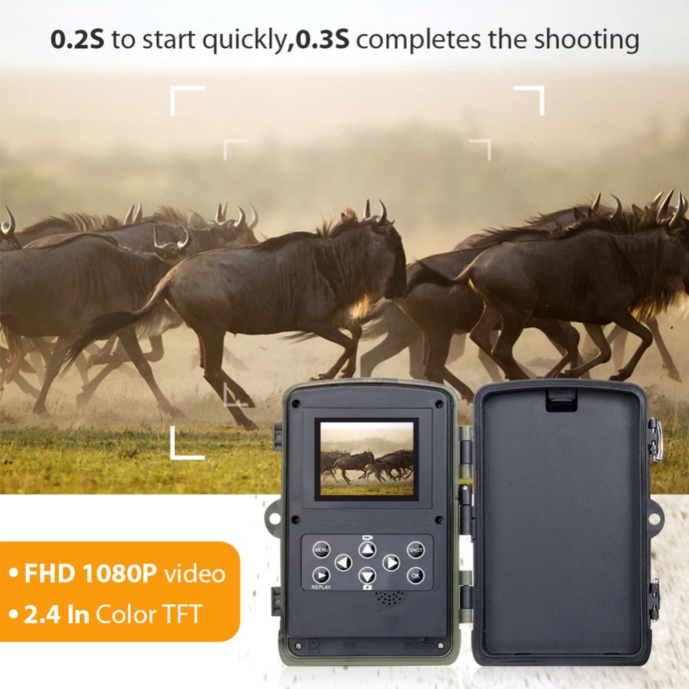 HC-801A Trail охотничья ловушка камера Дикая игра ночное животное термальная фото