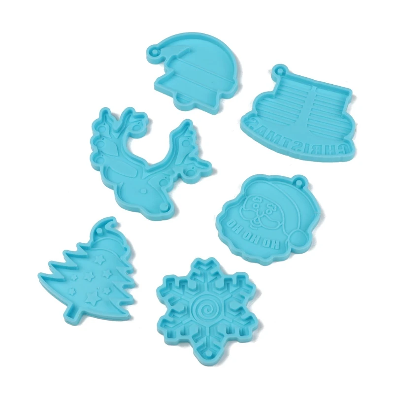 

L5YD Christmas Tree Keychain Mould Crystal Epoxy Creative Silicone Mould Love Gift