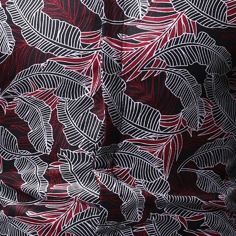 

New Beach print shirt Men's Casual Short-sleeved Flower Shirt