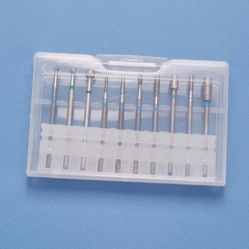 Аппарат для маникюра и педикюра с керамическими алмазными насадками 10 шт.|Принадлежности дизайна ногтей| |