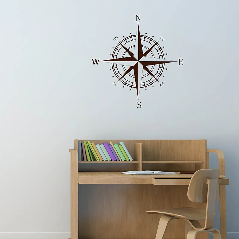 Компас морские виниловые настенные наклейки|Наклейки на стену| |