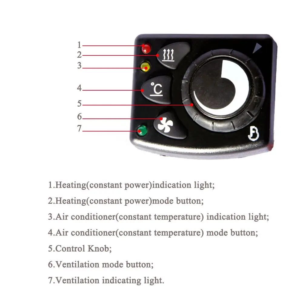 Переключатель управления для дизельного парковочного отопителя подобный Eberspacher