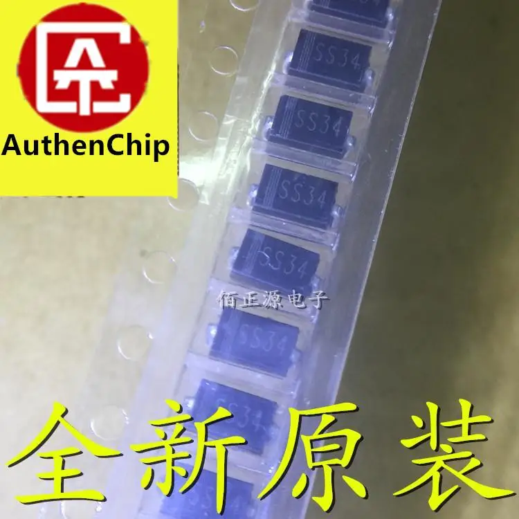 10 шт. 100% оригинальные новые модели светодиодов Шоттки SMA SS34 SMD 1N582 2 типа A 3A 40V (10 шт.)