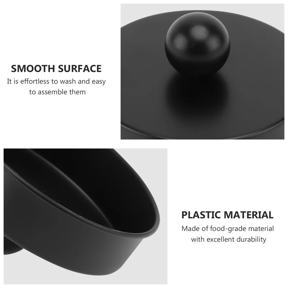 

1Pc Creative Durable Jar Cover Storing Lid Home Bottle Cover Black