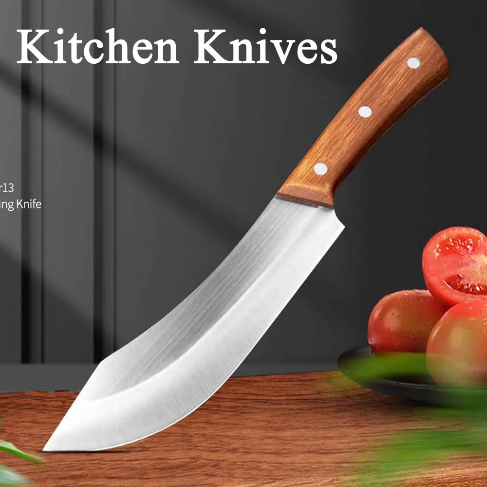 

7.3 In Forged Boning Knife Butcher Knife Kitchen Chef Knives Forged Stainless Steel Meat Cleaver Butcher Vegetable Cutter Slicer