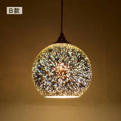 

luminaria industrial lamp glass ball bedroom Home Decoration E27 Light Fixture deco chambre industrial lamp