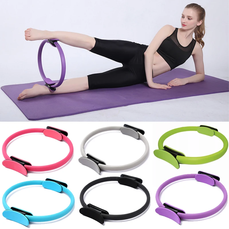 

38Cm Yoga Fitness Pilates Ring Women Girls Circle Magic Dual Exercise Home Gym Workout Sports Lose Weight Body Resistance 5Color