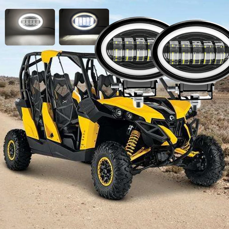 2 шт./1 шт. внедорожник 4WD овальные светодиодсветодиодный рабочие фары точечные