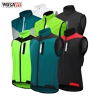 Велосипедный светоотражающий жилет WOSAWE, ветрозащитная Мужская ветровка для езды на горном велосипеде, жилет без рукавов для езды на горном велосипеде