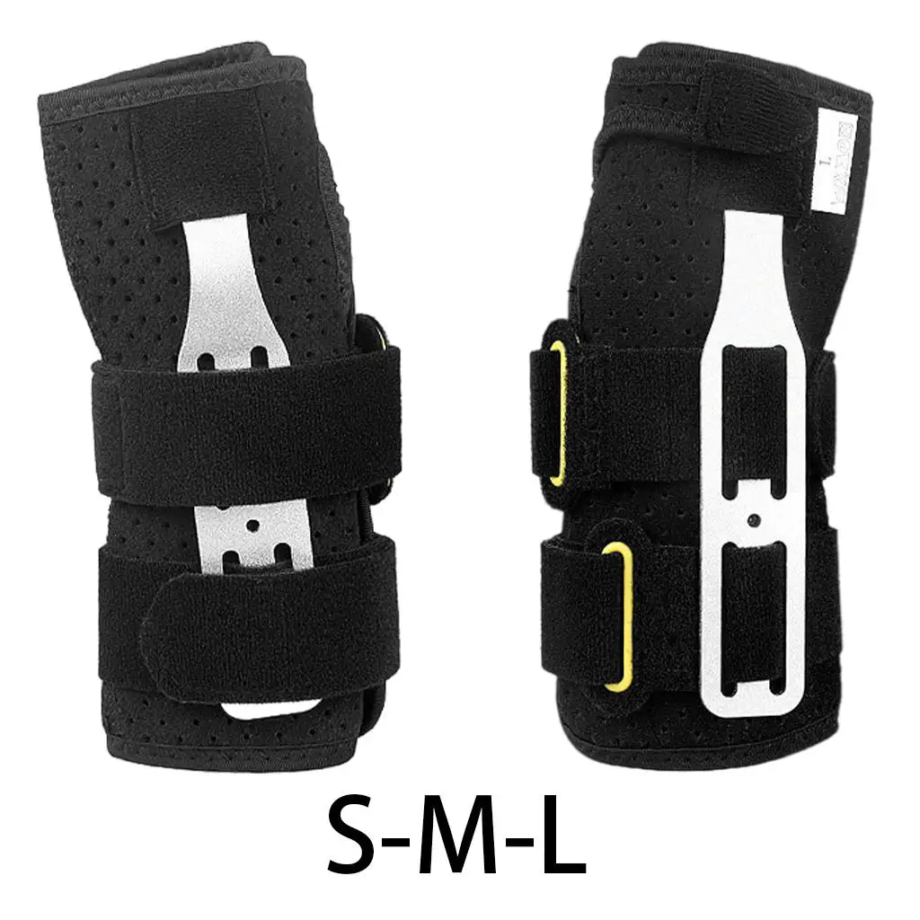 

Carpal Tunnel Wrist Brace Adjustable Metal Splint Treatment Support Arm Stabilizer for Sprain Wrist Joint Instability Men Women