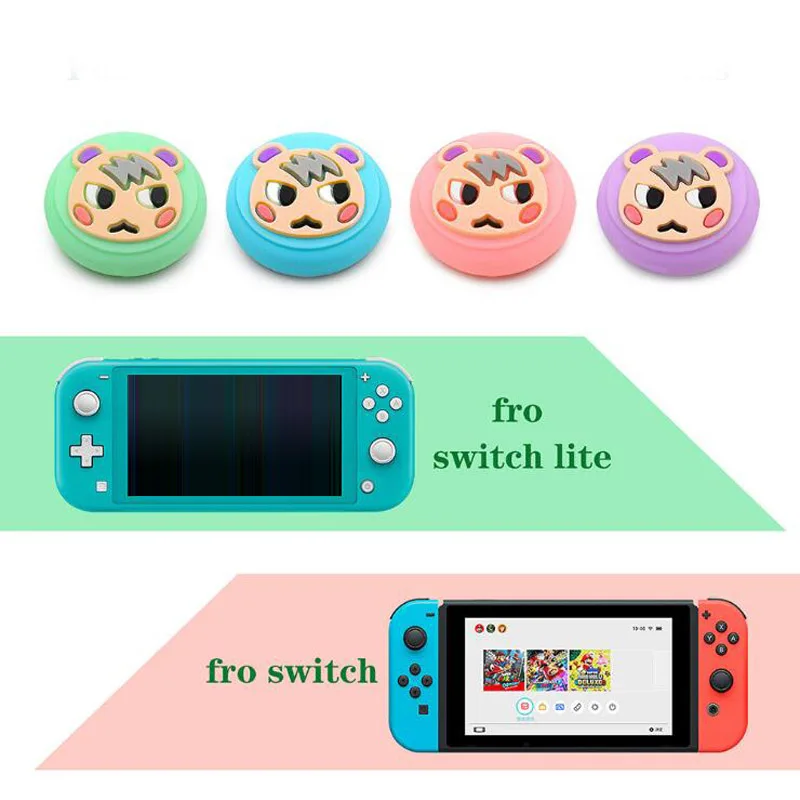 Защитный чехол с мультяшным стиком для джойстика контроллера Nintendo Switch Lite NS Joy-Con |