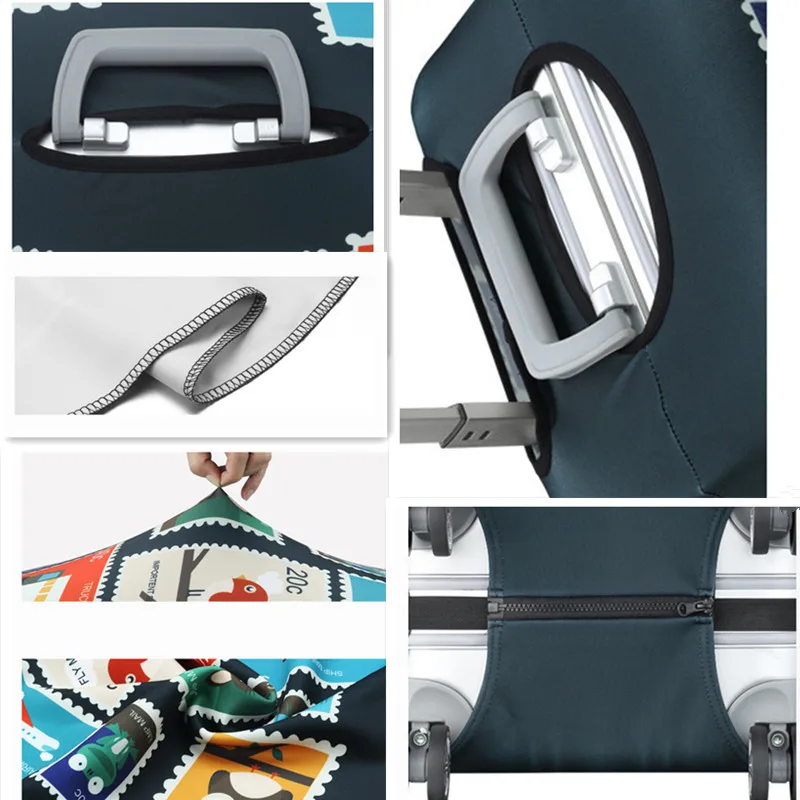 Fashion Luggage Protection Cover Child Cartoon Trolley Case Dustproof Elastic Cover For 19-32inch Suitcase Travel Accessories