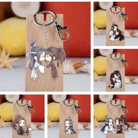 hot anime mo dao zu shi keychain cartoon figure acrylic key chains holder keyrings