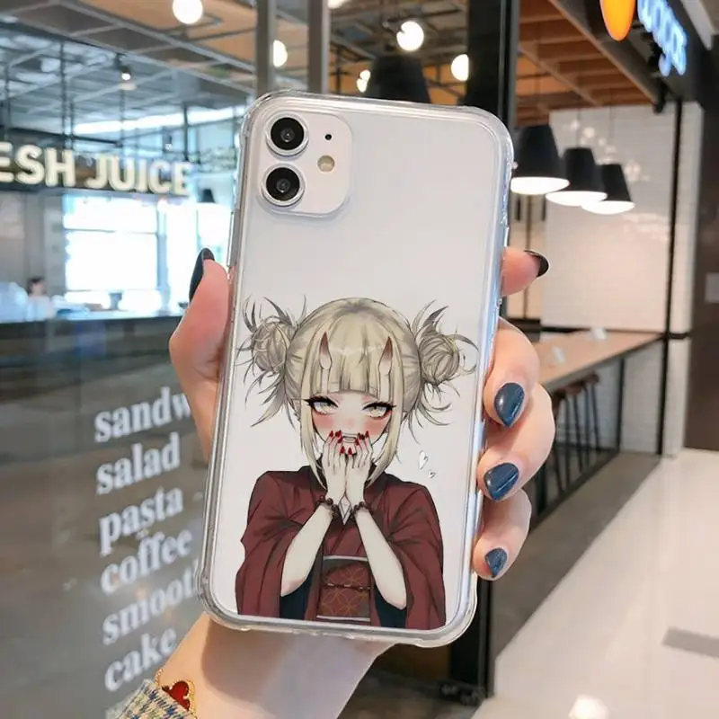 

Anime My Hero Academia Cross my body Phone Case Transparent for iPhone 11 12 mini pro XS MAX 8 7 6 6S Plus X 5S SE 2020 XR