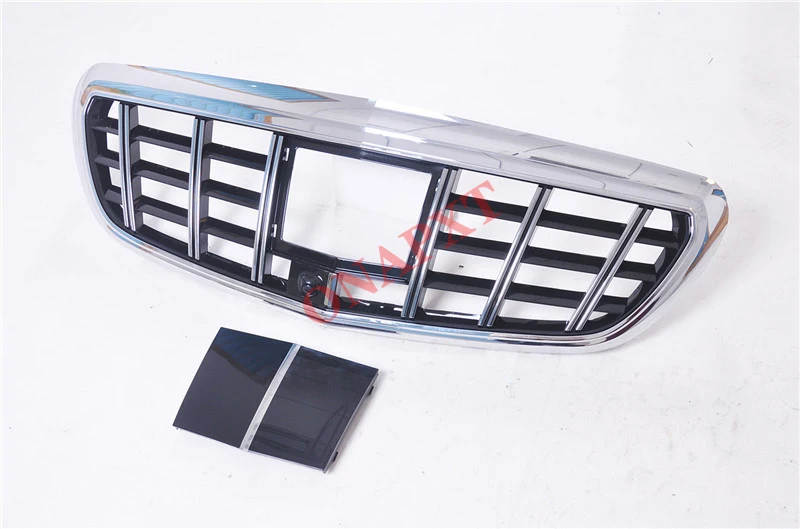 Средняя решетка для автостайлинга Mercedes-Benz E-class 2016-2020 W213 Maybach Style ABS передний бампер