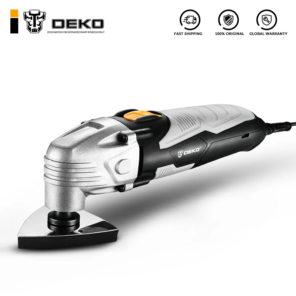 DEKO 110V/220V Variable Speed Electric Multifunction Oscillating Tool Kit Multi-Tool Power Trimmer Saw Accessories |
