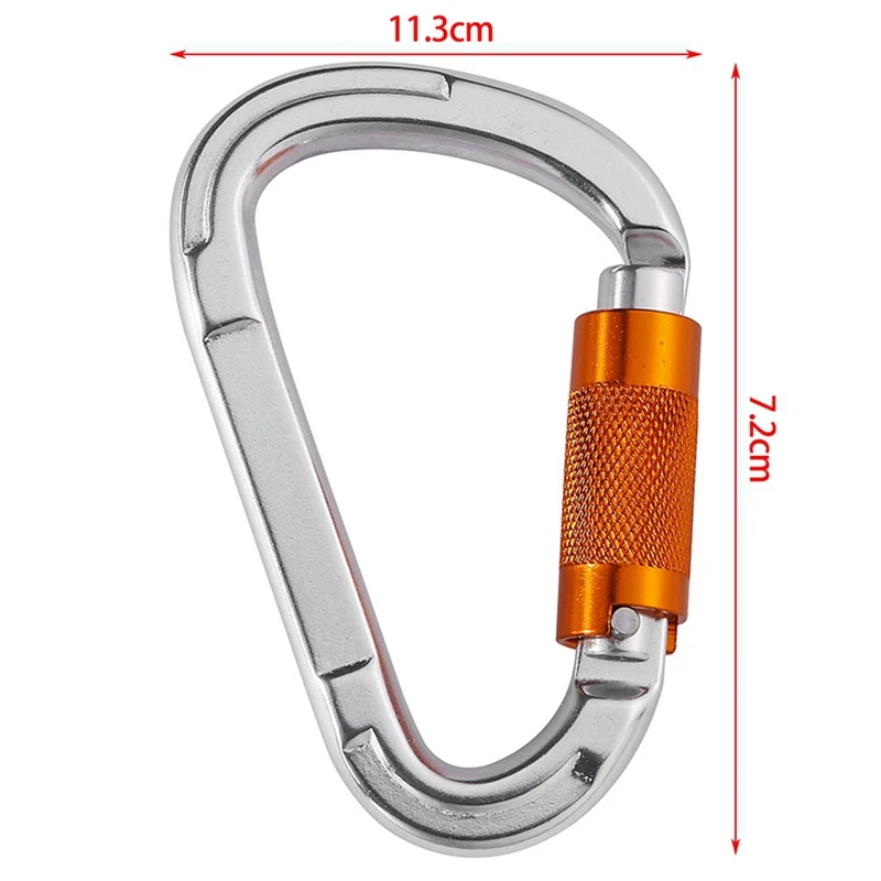 

New Sale 25KND Type Automatic Main Lock Aviation Aluminum Carabiner 7075 Climbing Main Lock Outdoor Mountaineering Hook