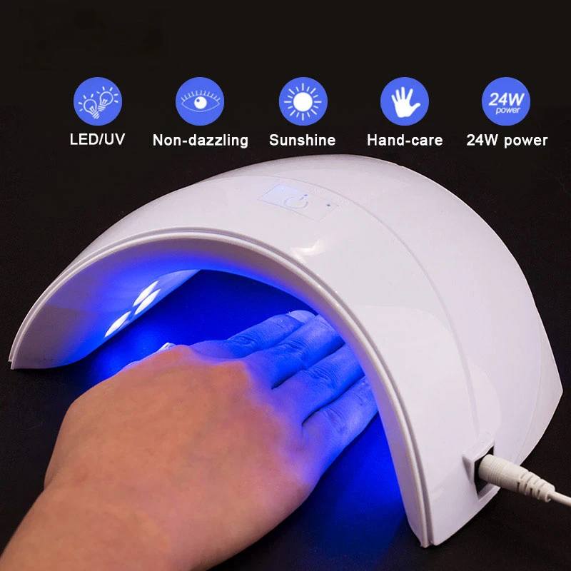 Светодиодная лампа для сушки ногтей Modelones 24 Вт 9SD всех типов УФ гель аппарат