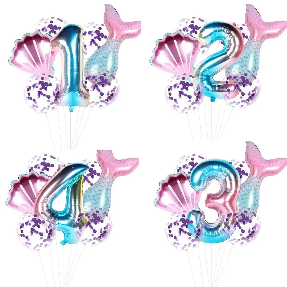 

PATIMATE Mermaid Balloon Mermaid Party Decor Mermaid 1st birthday party decoration kids wedding party supplies baby shower