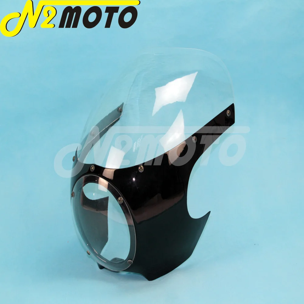Защитная маска для передней фары Harley Sportster Cafe Racer Drag Racing 5 3/4 дюйма|headlight fairing|racing