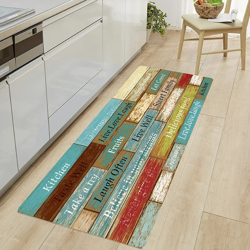 

modern Kitchen Mat Long Strip Bedroom Entrance Doormat 3D Pattern Home Floor Decoration Living Room Carpet Bathroom Non-Slip Rug