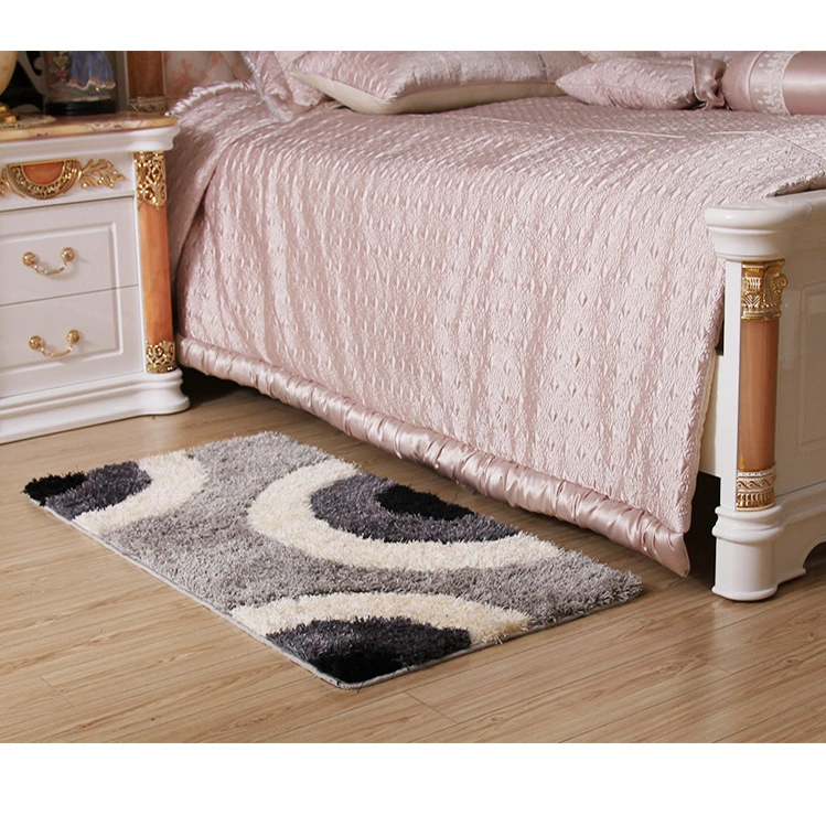 Коврик прямоугольный ворсовый впитывающий нескользящий напольный коврик из