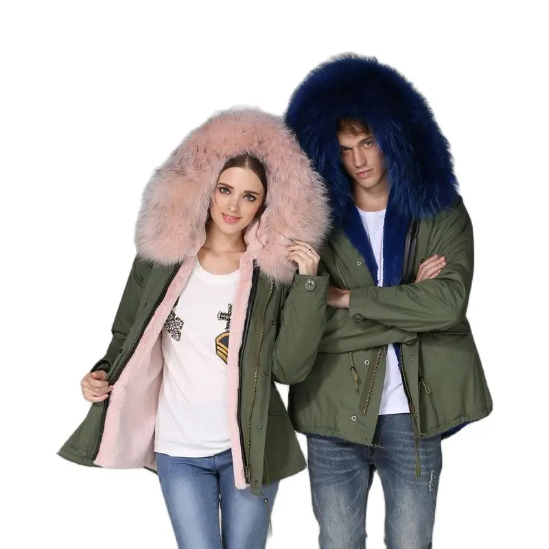 Свежий розовый/синий искусственный мех подкладка короткая Mr Mrs уличная одежда