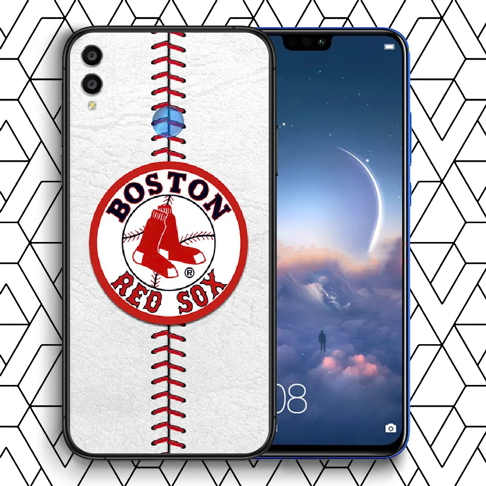 

Boston Red Sox BRS Baseball Phone Case For Huawei Honor 6A 7A 7C 8 8A 8X 9 9X 10 10i 20 Lite Pro Play black Bumper Luxury