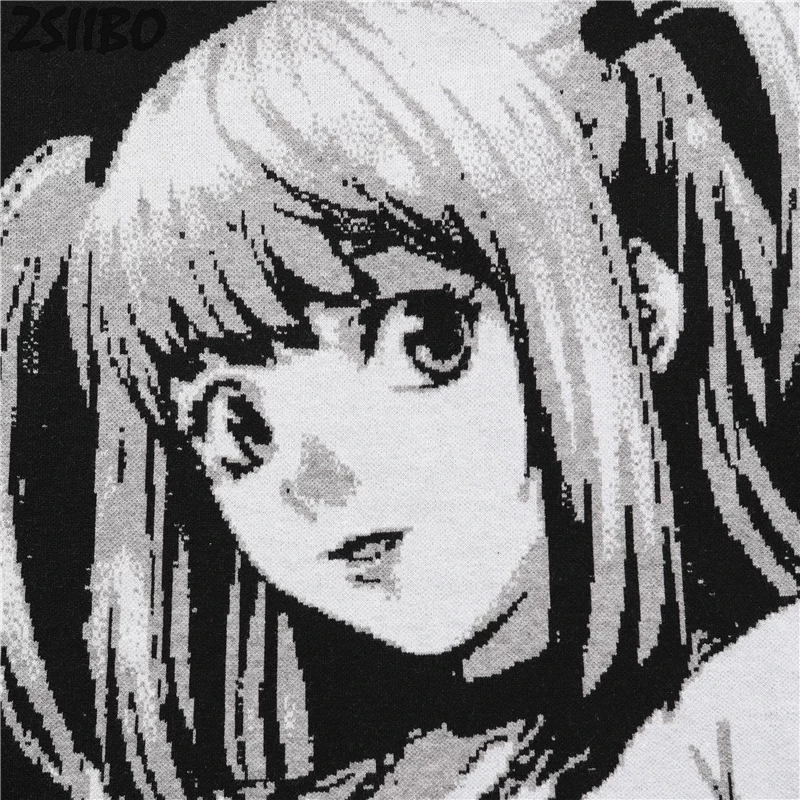 Винтажный женский свитер хип-хоп уличная одежда унисекс в стиле Харадзюку