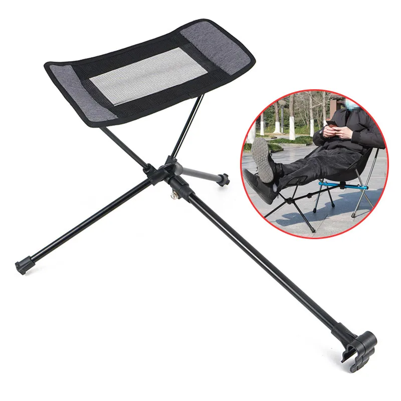 

Portable Stool Collapsible Footstool For Camping Beach Chair Folding Fishing Outdoor BBQ Camping Chair Foot Recliner Foot Rest