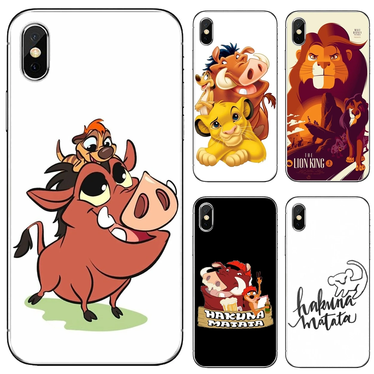

Lion-King-Pumba-Hakuna-Matata For Apple iPhone 10 11 12 Pro Mini 4S 5S SE 5C 6 6S 7 8 X XR XS Plus Max 2020 TPU Silicone Case
