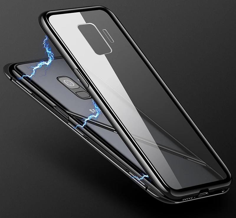 Магнитная Адсорбция металлический корпус для Samsung Galaxy S8 S9 S10 плюс S10E S7 Edge Note 8 9 A10 A20