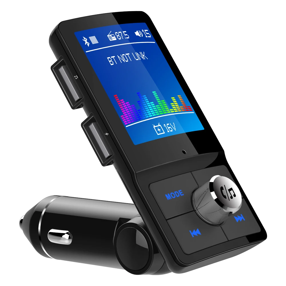 Беспроводной автомобильный fm-передатчик Jilang с цветным экраном MP3 Bluetooth комплект