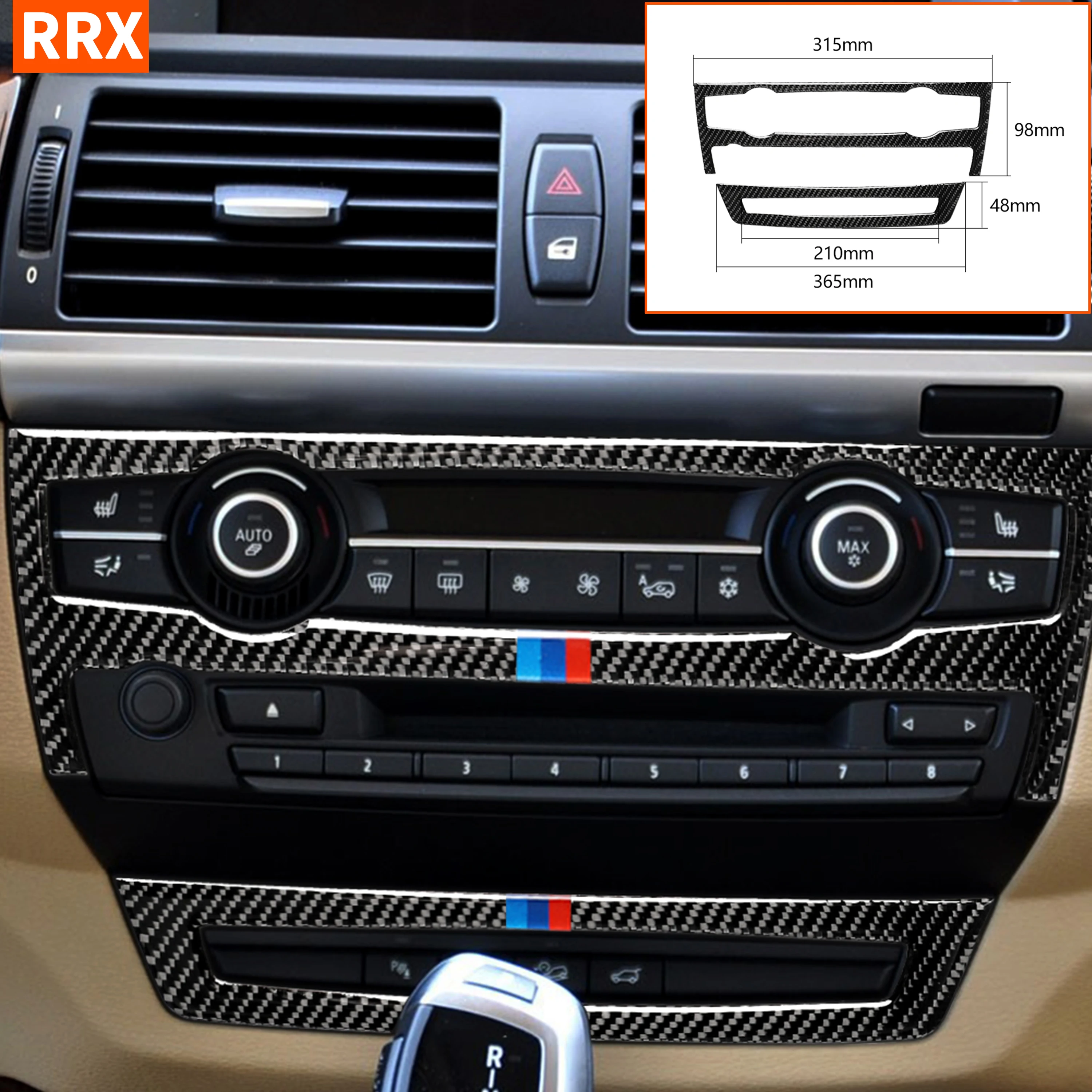 Для BMW X5 E70 2008 2013 X6 E71 2009 2014 углеродное волокно CD кнопки управления