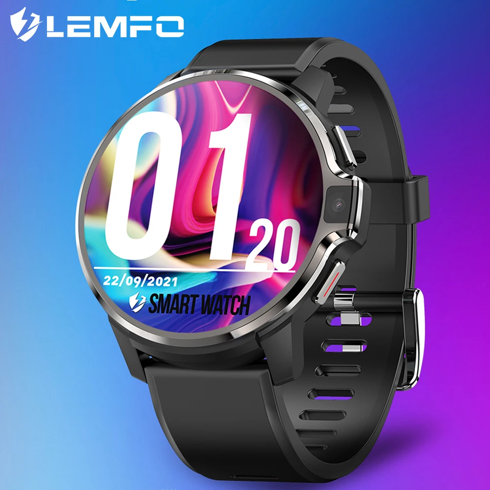 Смарт-часы LEMFO LEMP Умные часы Man 4G Android 9 System 128GB LTE GPS 1050 mAh с двойной камерой для