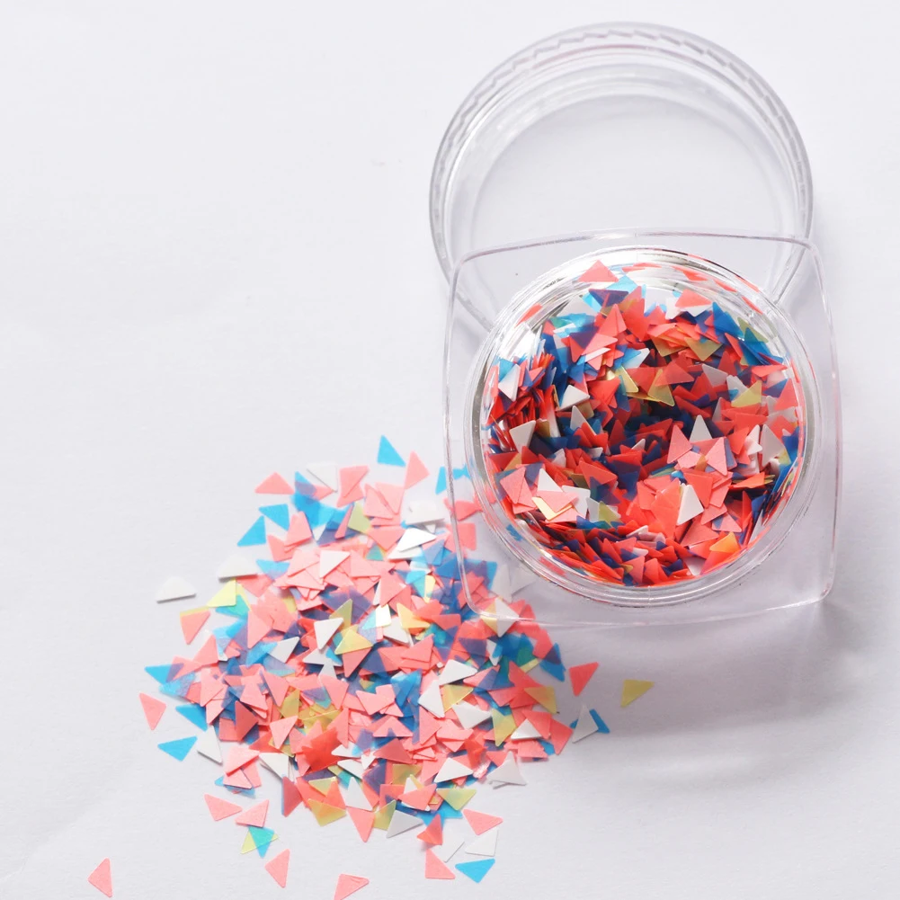 1 коробка треугольной формы алмаза Женщины Блестки для нейл Арта (искусство