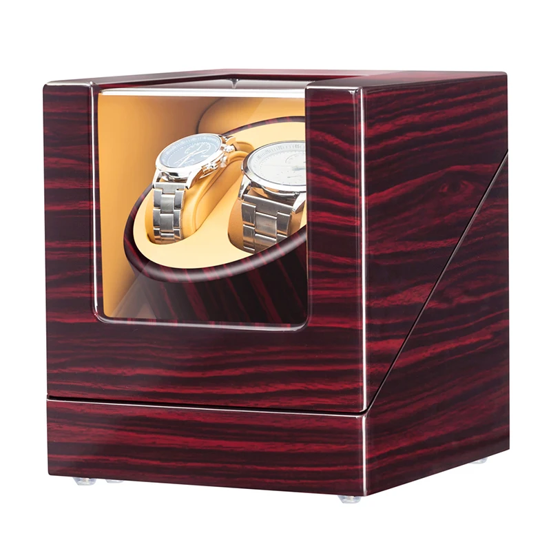 

Double Watch Winder Box with Quiet Japanese Mabuchi Motor Wholesale
