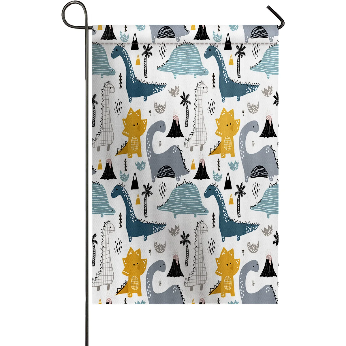 Сад флаг милый мультфильм Динозавр дом односторонний полиэстер для сада