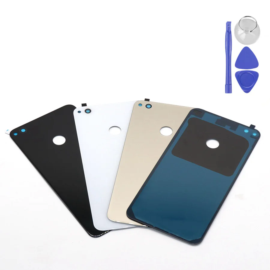 

For Huawei Honor 8 Lite Original Mobile Phone Glass Battery Back Cover For Honor 8 Lite Housing Rear Door With Adhesive + Tools