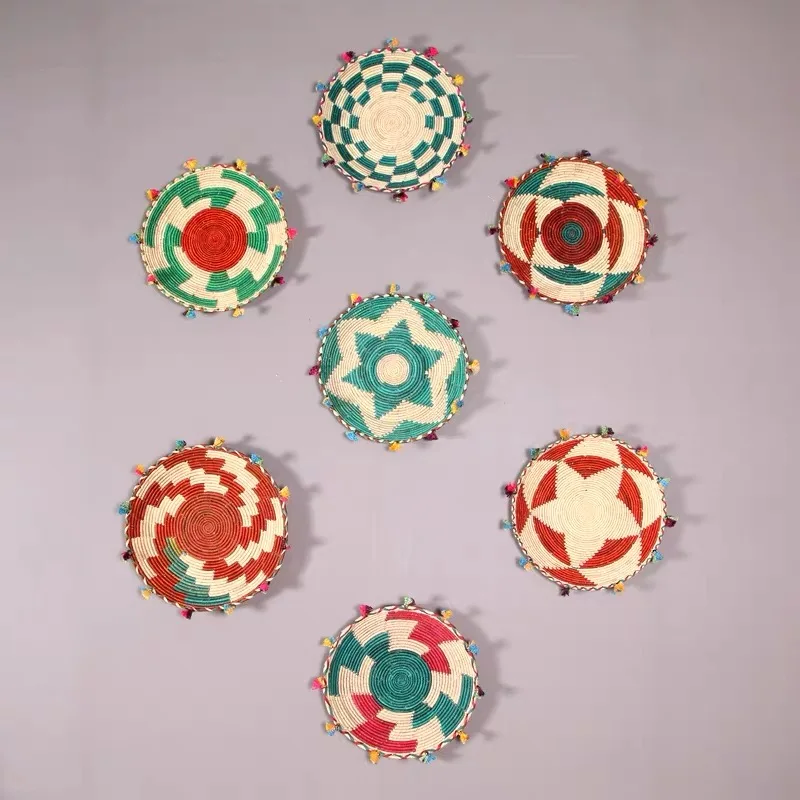 Настенные тарелки ручной работы подвесные украшения фруктовая тарелка