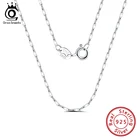 Ожерелье ORSA JEWELS, модная цепочка, ювелирные изделия из стерлингового серебра 925 пробы, ожерелье в виде водной ряби, бесплатная доставка SC01