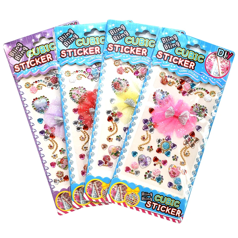 1 шт. детский макияж сценические наклейки ручной работы мультфильм Драгоценные